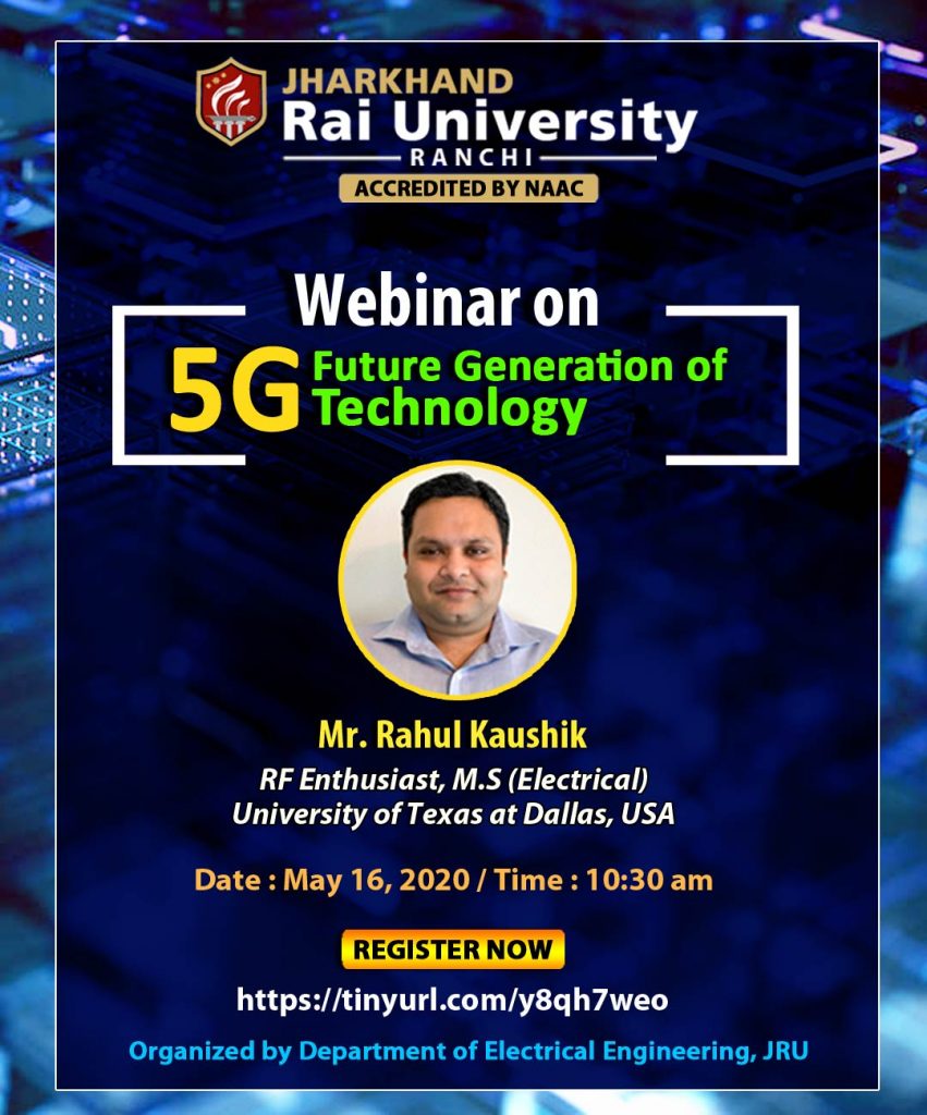 Webinar on: “5G Future Generation of Technology”