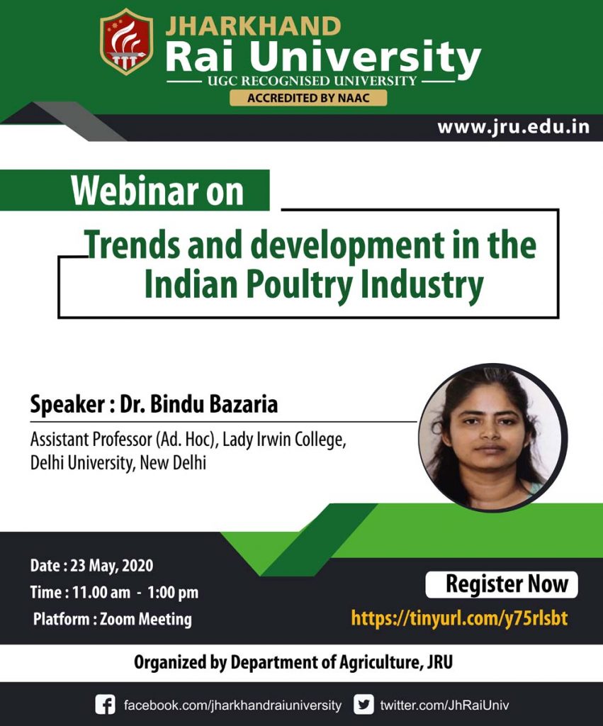 Webinar on: “Trends and development in the Indian Poultry Industry”