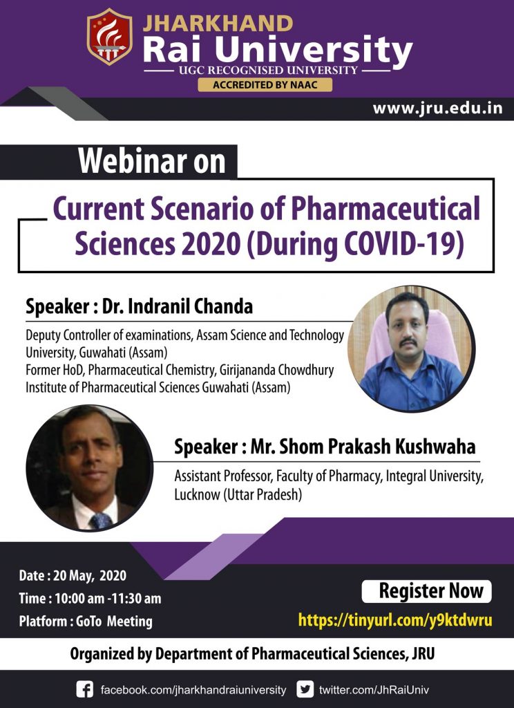 Webinar on: “Current Scenario of Pharmaceutical Sciences 2020 (During COVID-19)”