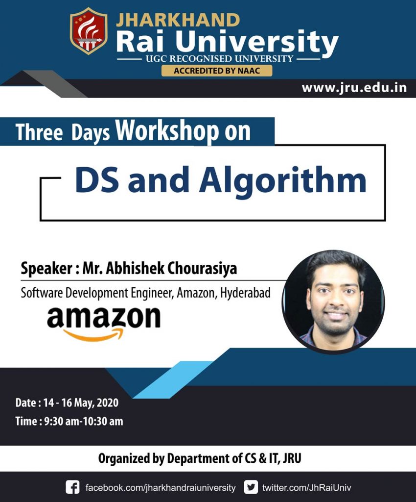 Workshop on “DS and Algorithm”