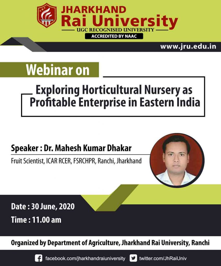 Exploring Horticultural Nursery as Profitable Enterprise in Eastern India