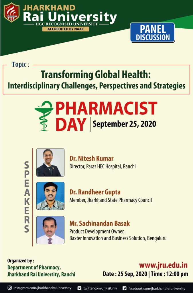 Panel discussion on Transforming Global Health: Interdisciplinary Challenges, Perspectives and Strategies