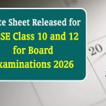 CBSE 2026 Board Exam final date sheet