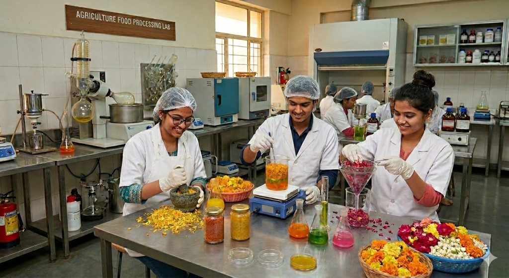 वेस्ट मैनेजमेंट: झारखंड राय विश्वविद्यालय के छात्रों  ने बनाया हर्बल गुलाल